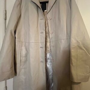Vintage G. Collection 100% Leather Trench Coat